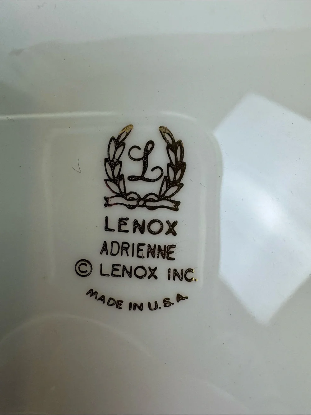 Set of 4 VTG Lenox ADRIENNE Bread & Butter Plates 6 1/4” Ivory Fine China USA